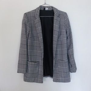 H&M Divided Checkered Plaid Blazer (Size 2)